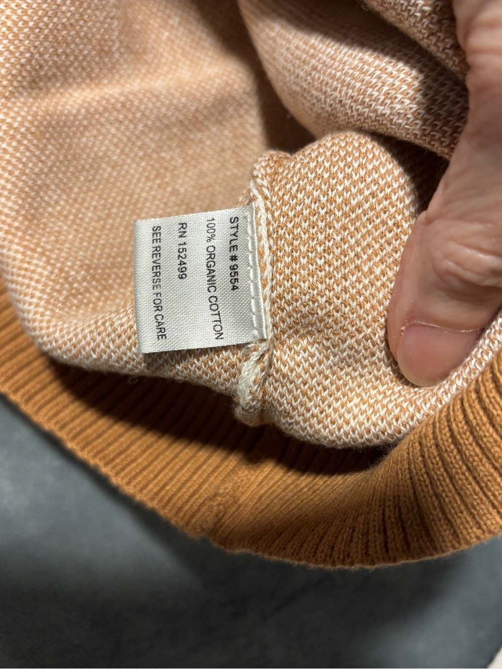 Amour Vert Adelola Crewneck Zebra Print Rust and Cream Sweater XS - Picture 9 of 9